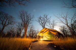 Sunway Botswana Hyena Pan Bushlodge tent night BruceTaylor-5978 (Medium)